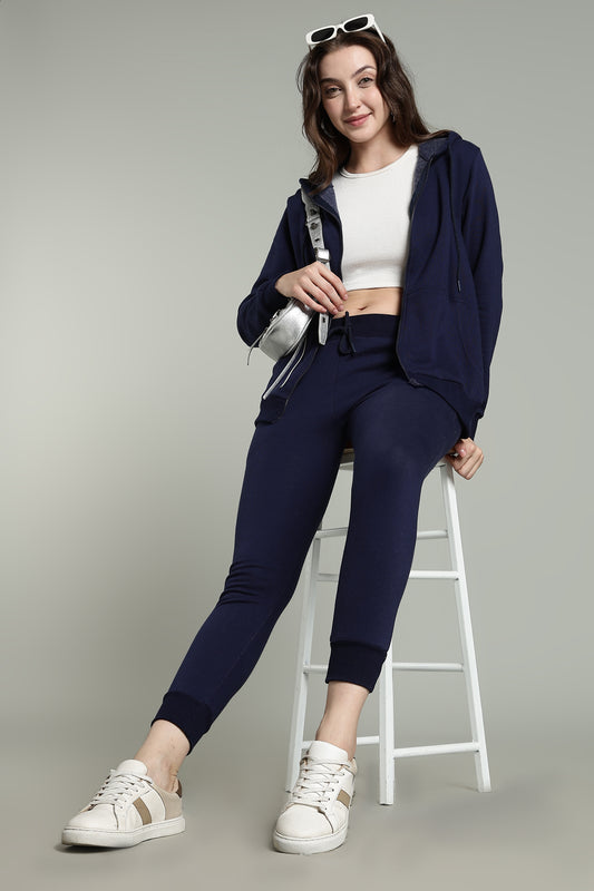 Navy - Zip Jogger Set