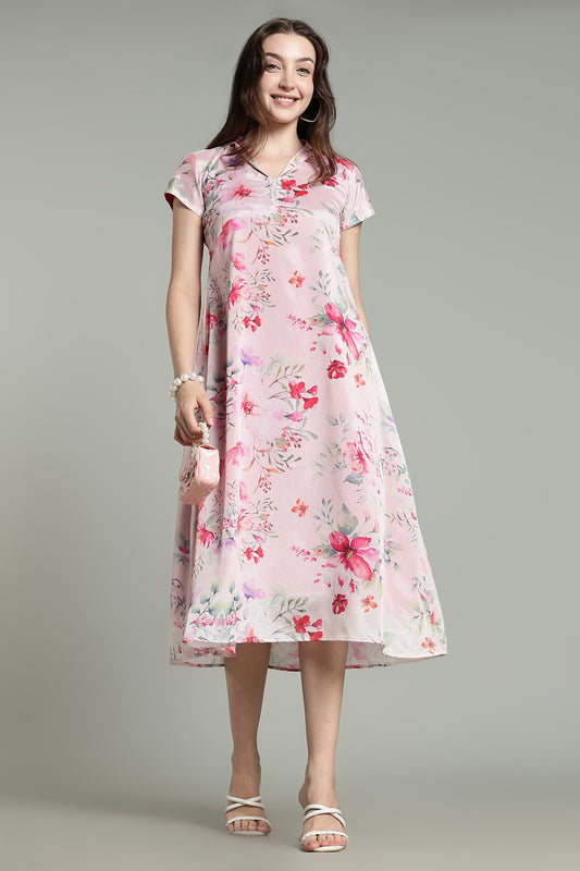 Pink Floral – Soft Blooms on Blush