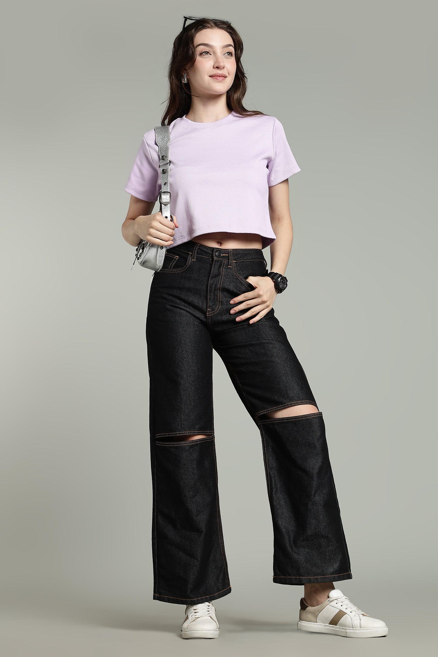 Purple - Crop Tops