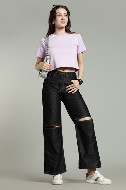 Purple - Crop Tops