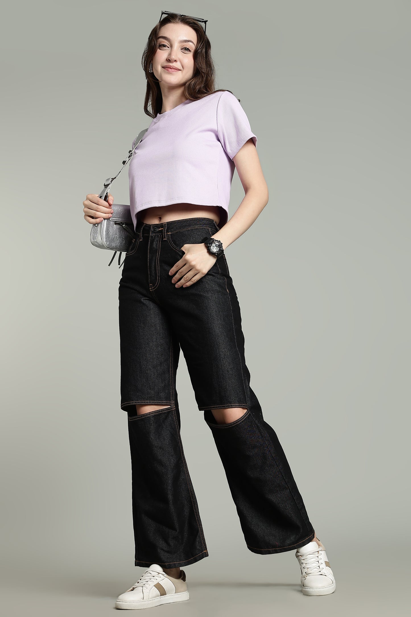 Purple - Crop Tops