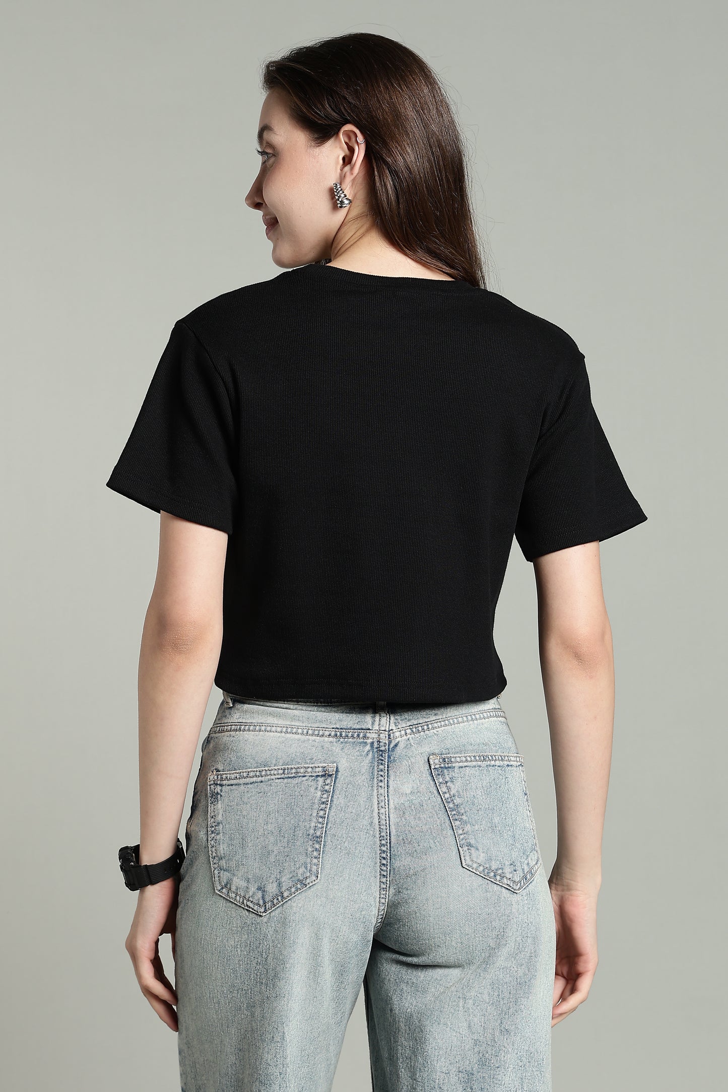 Black- Crop Tops