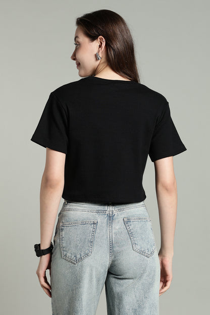 Black- Crop Tops