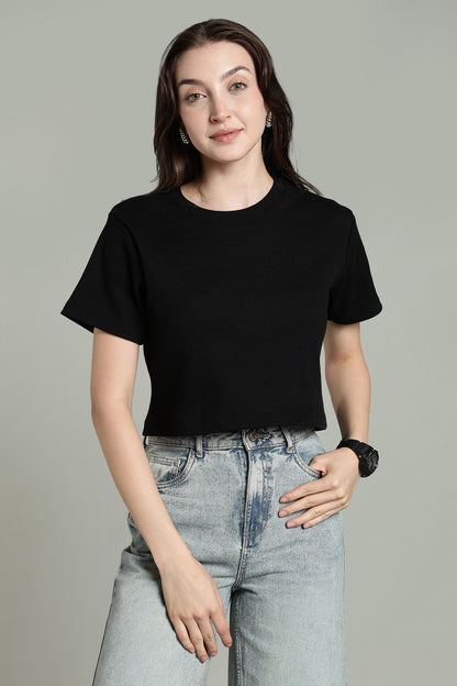 Black- Crop Tops