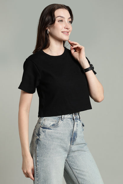Black- Crop Tops