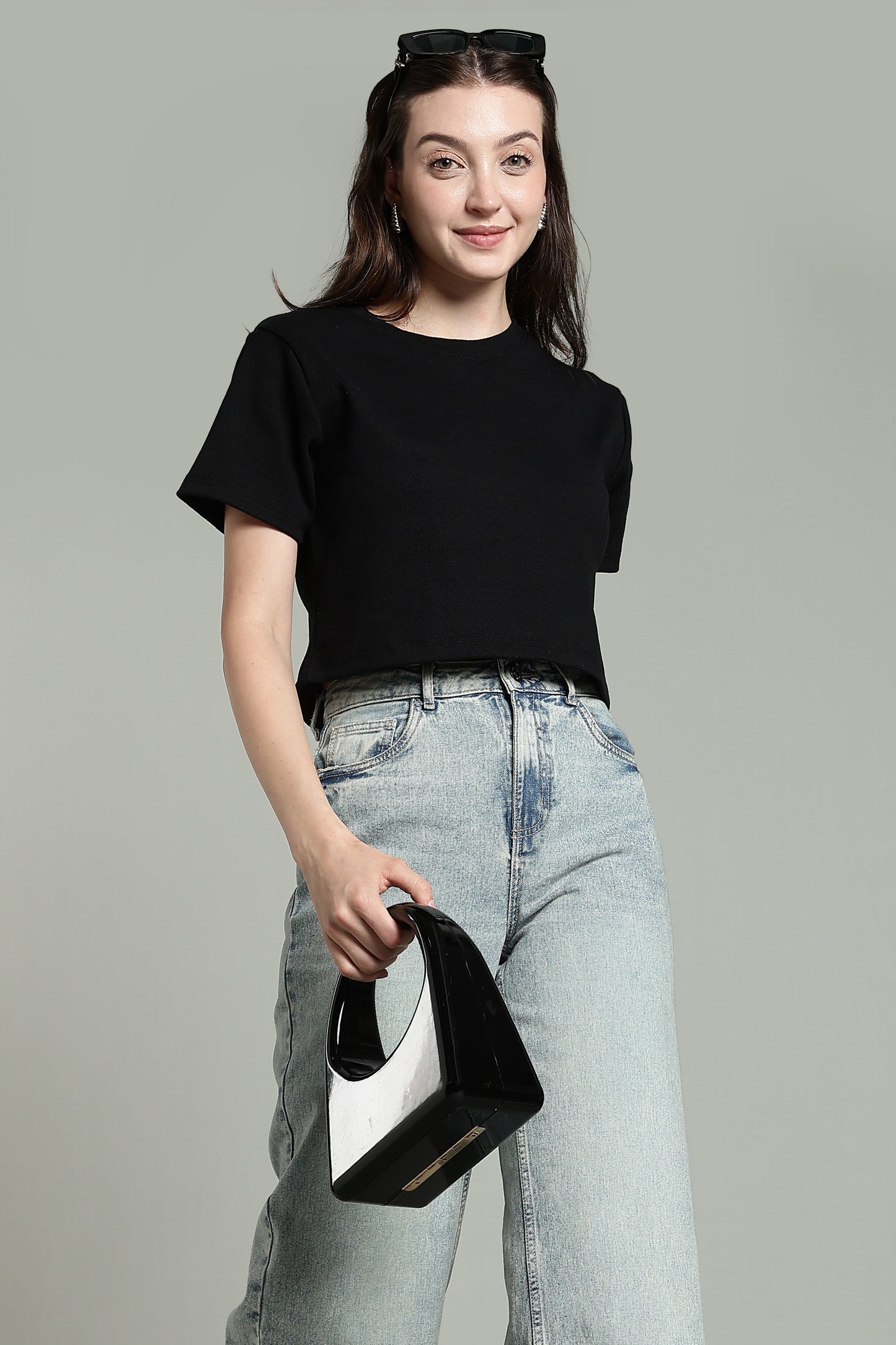 Black- Crop Tops