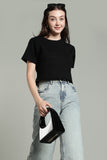 Black- Crop Tops