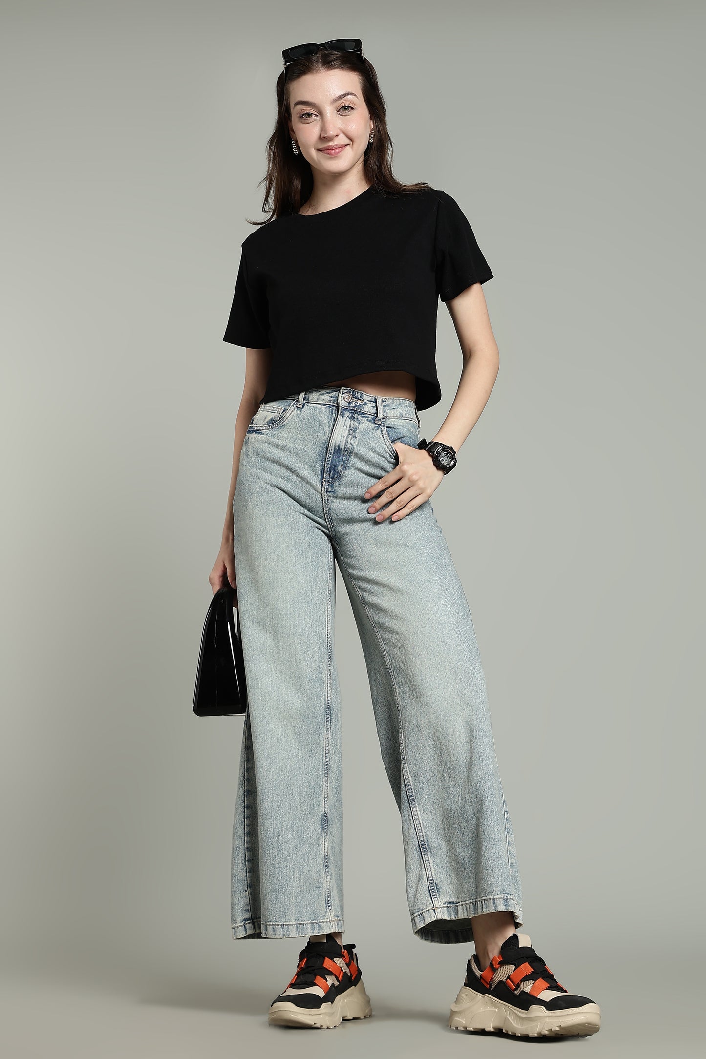 Black- Crop Tops