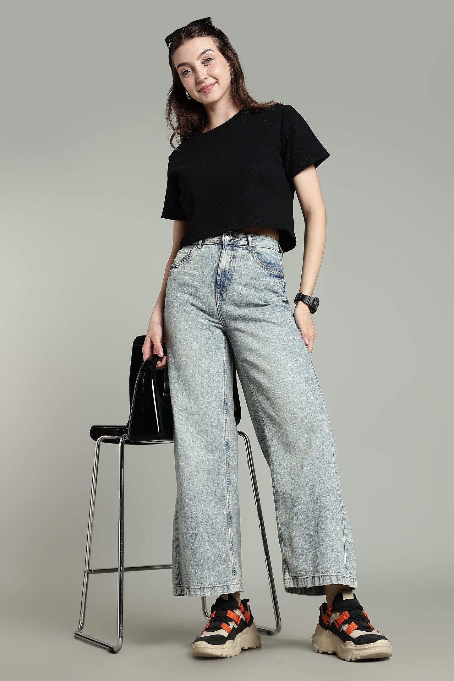 Black- Crop Tops