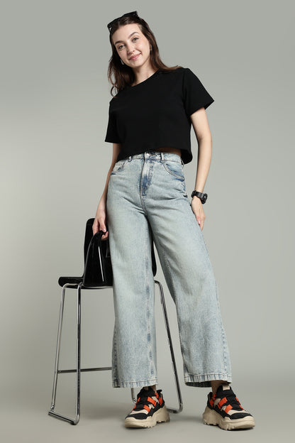 Black- Crop Tops