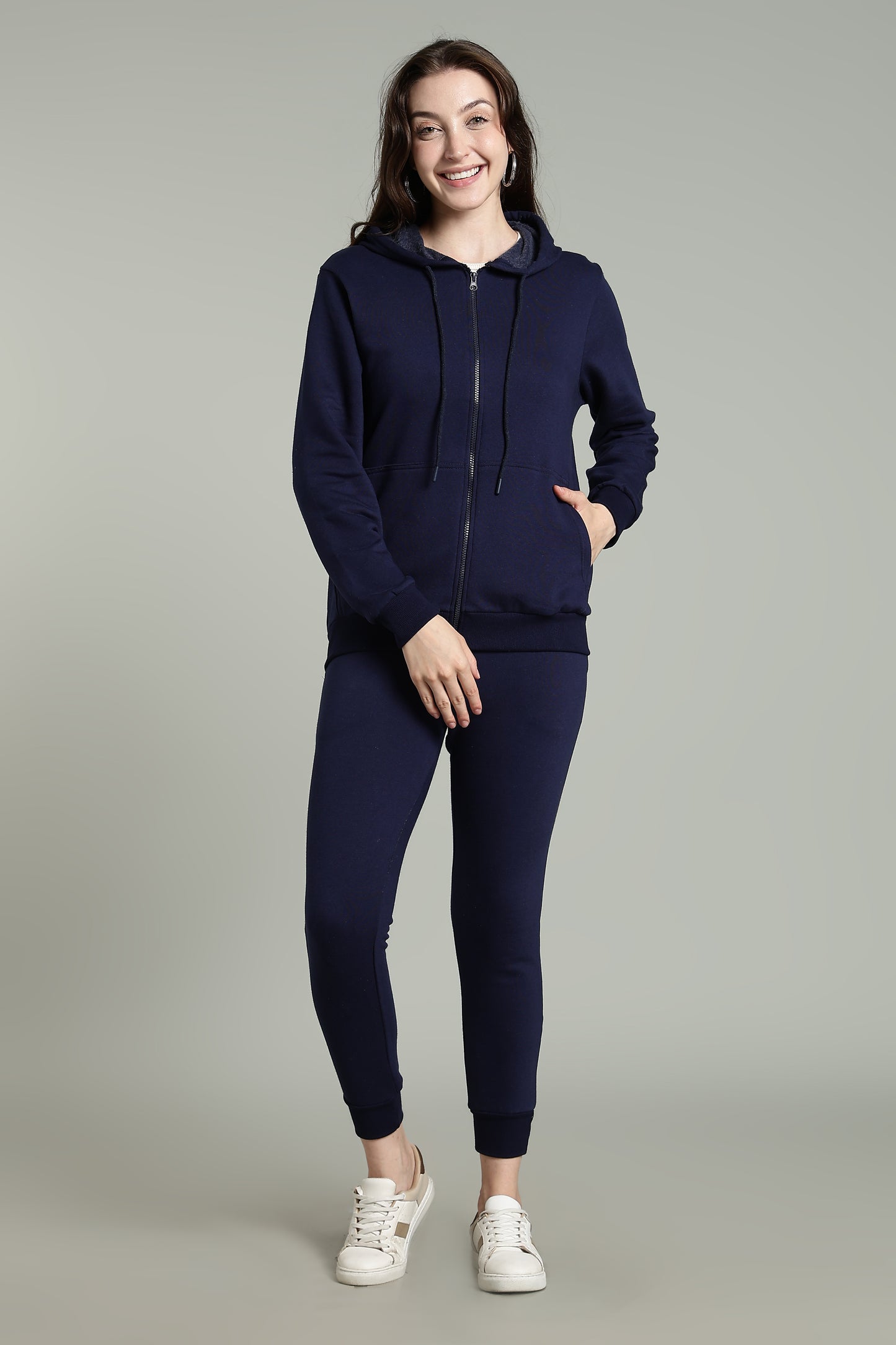 Navy - Zip Jogger Set