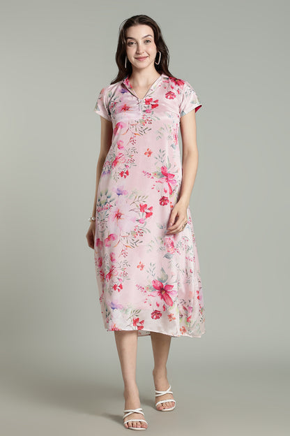Pink Floral – Soft Blooms on Blush