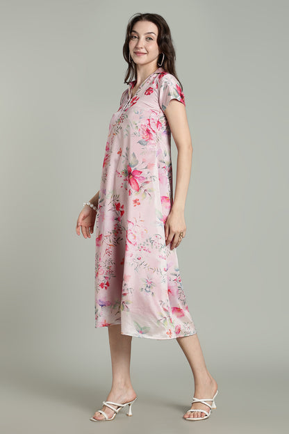 Pink Floral – Soft Blooms on Blush