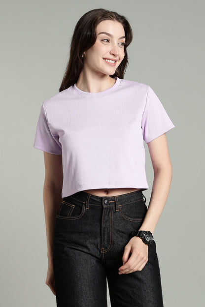 Purple - Crop Tops