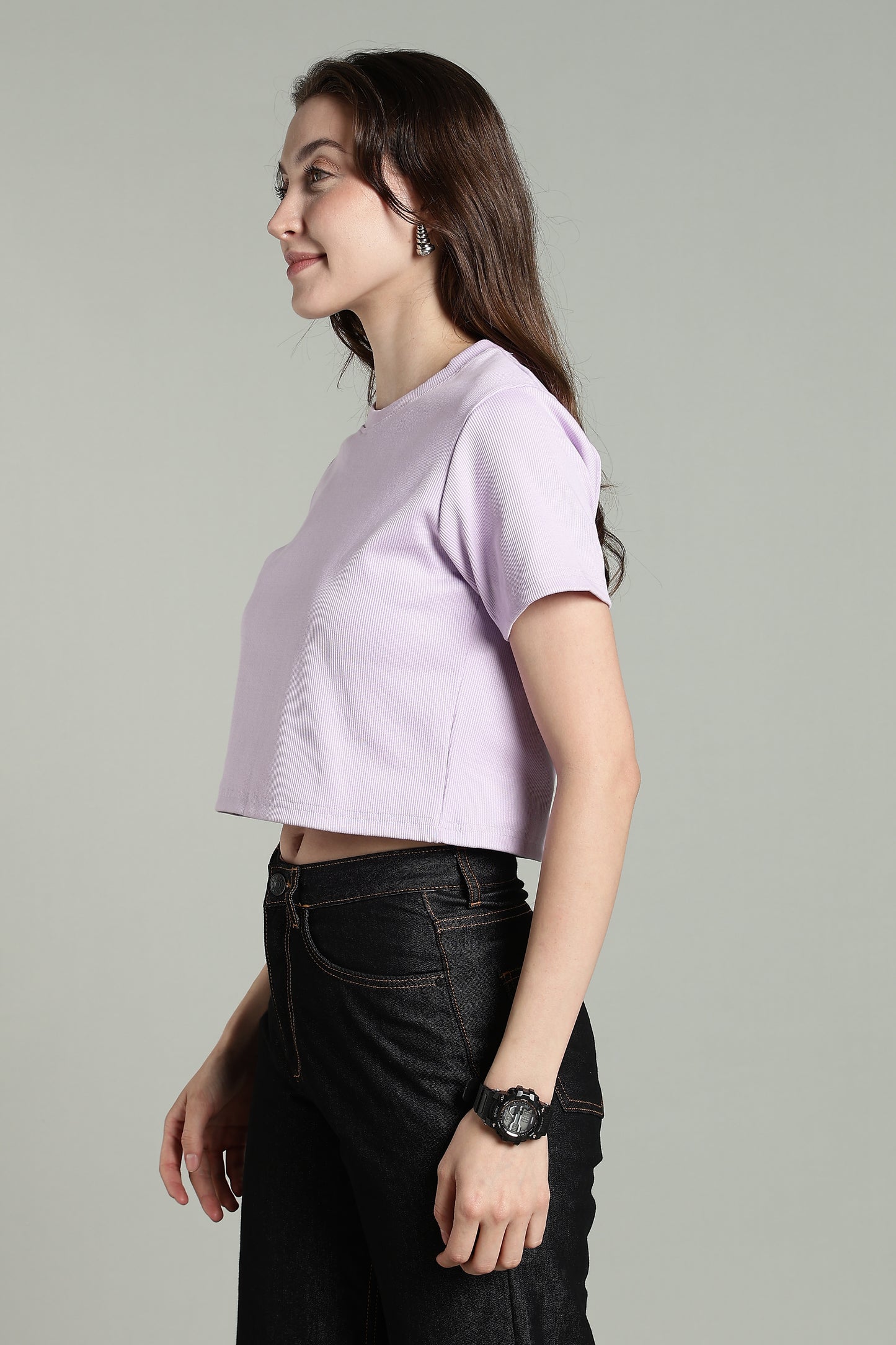 Purple - Crop Tops
