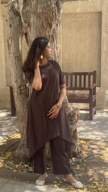 Women Co-ord- Dark Brown
