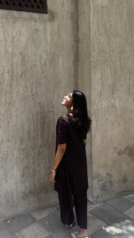 Women Co-ord- Dark Brown